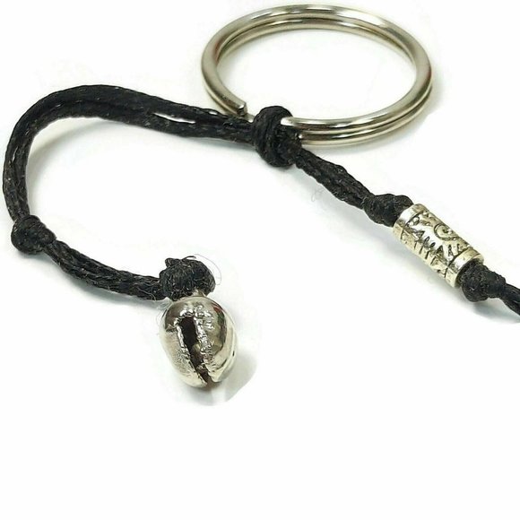 Wooden Keychain Handmade Key Chain Holder w/Shell Key Ring Keyring Gift Unique - Picture 3 of 12